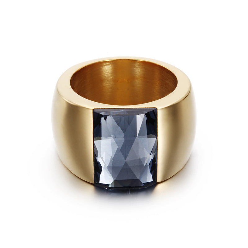 New Jewelry Titanium Steel Multicolor Personalized Ring