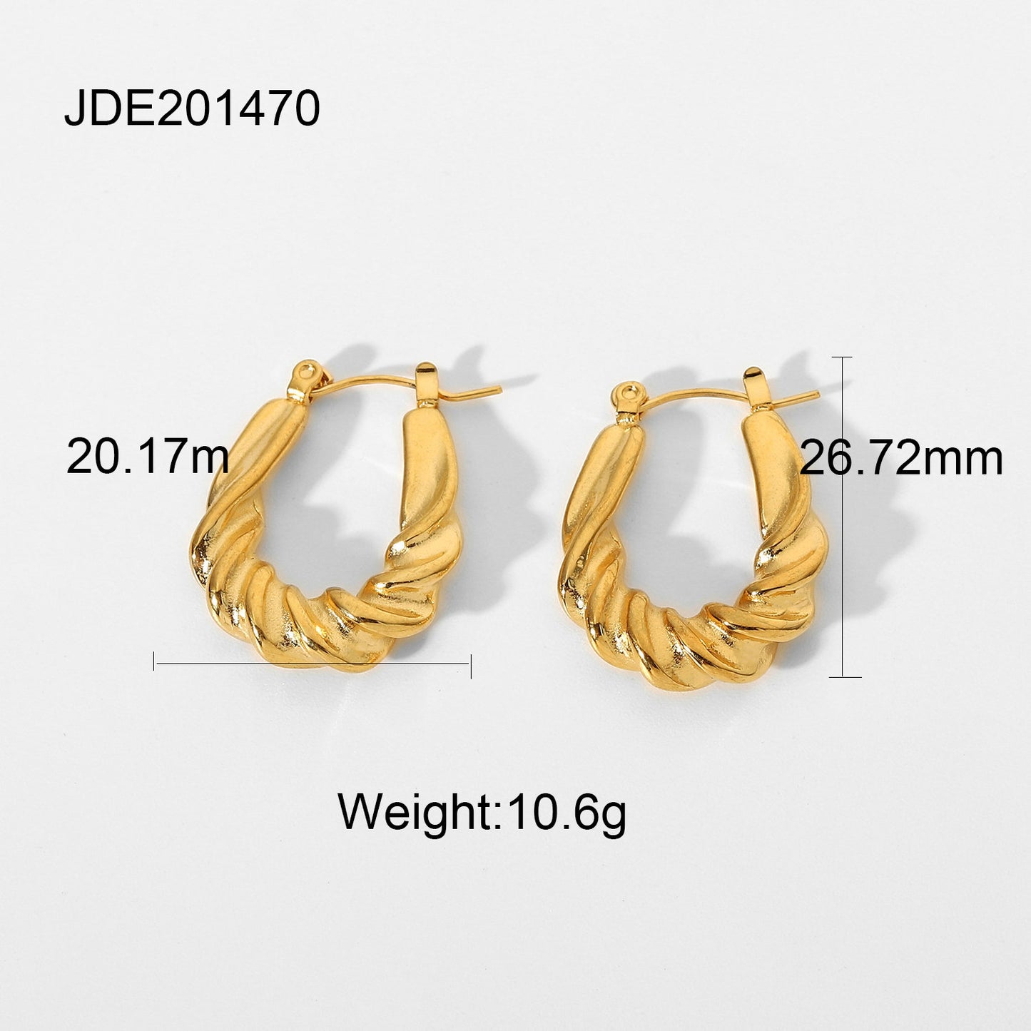 Temperament Circle Earrings Jewelry Accessories Stainless Steel