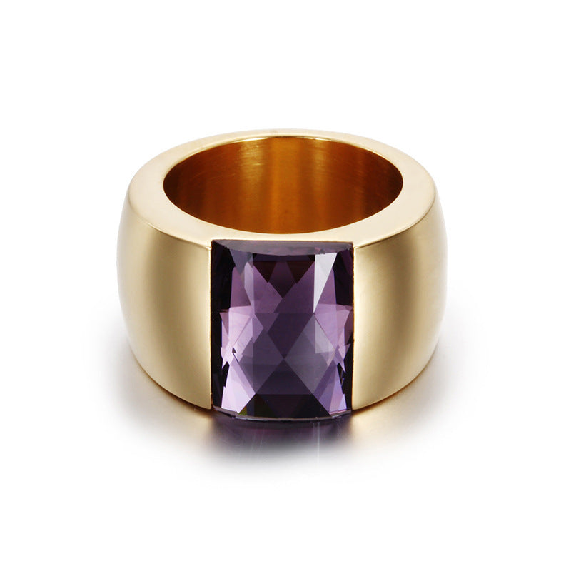 New Jewelry Titanium Steel Multicolor Personalized Ring
