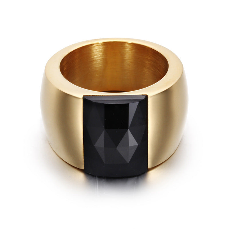 New Jewelry Titanium Steel Multicolor Personalized Ring