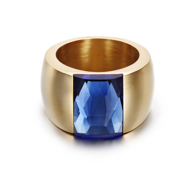 New Jewelry Titanium Steel Multicolor Personalized Ring